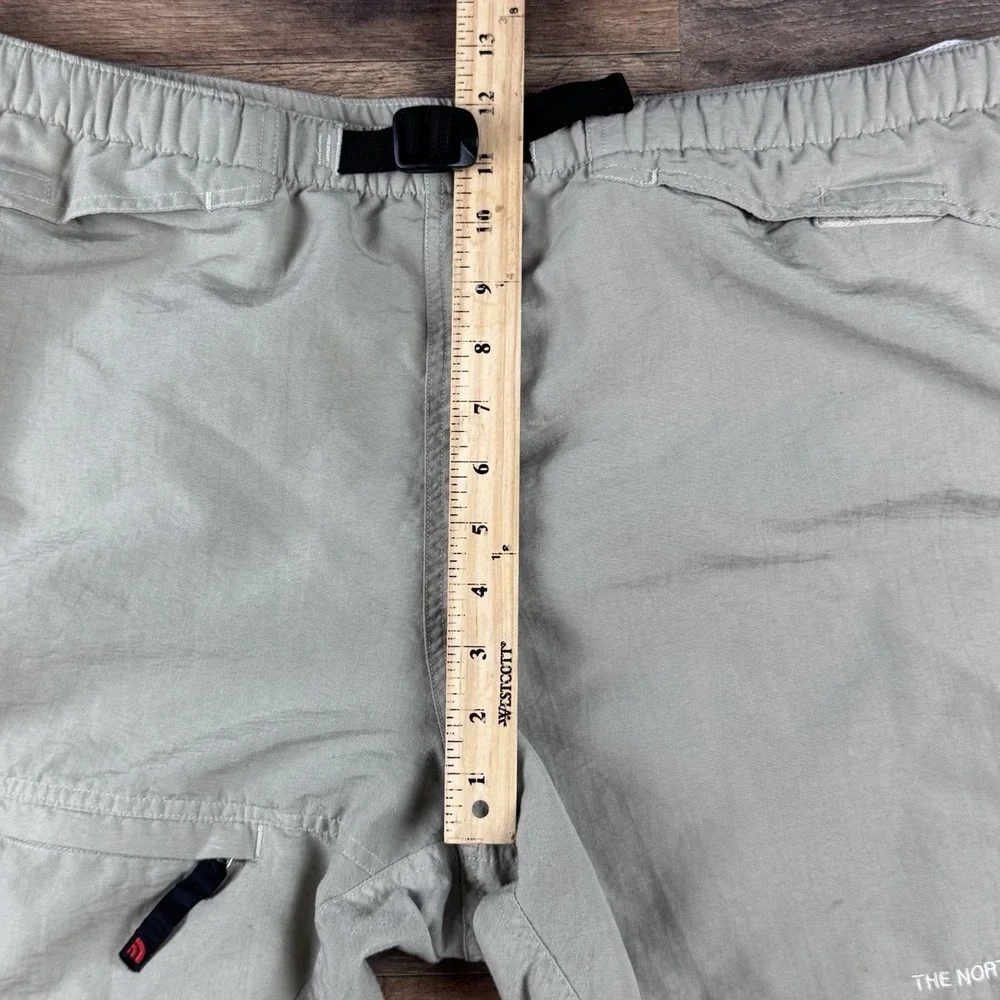 The North Face Beige Belted Nylon Trail Hiking/Swim Lined Shorts Men's Size: XL